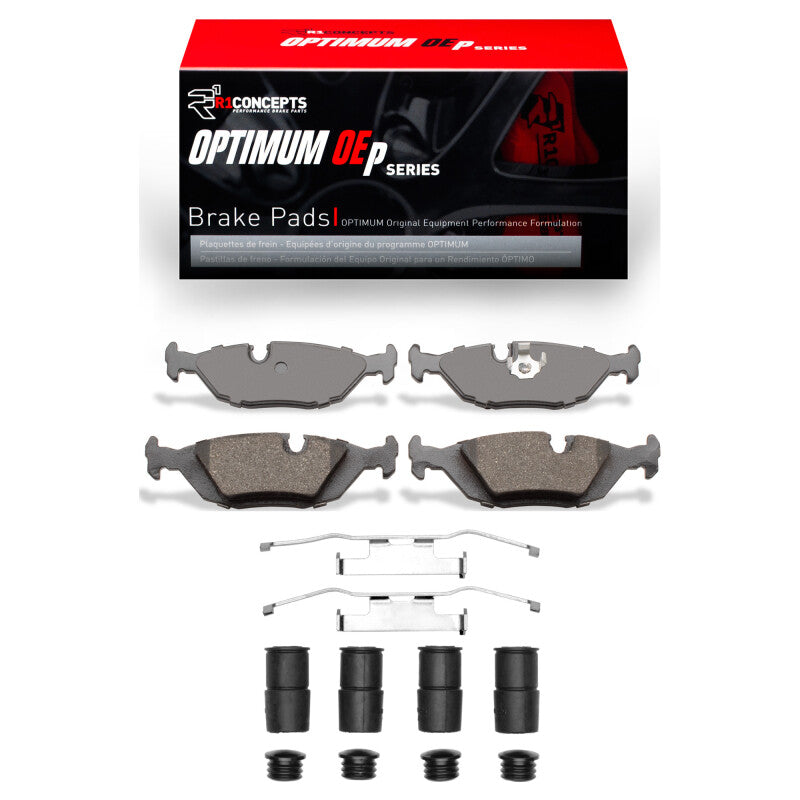 R1 81-91 BMW 325IX Rear Optimum OE Pads & Hardware Kit