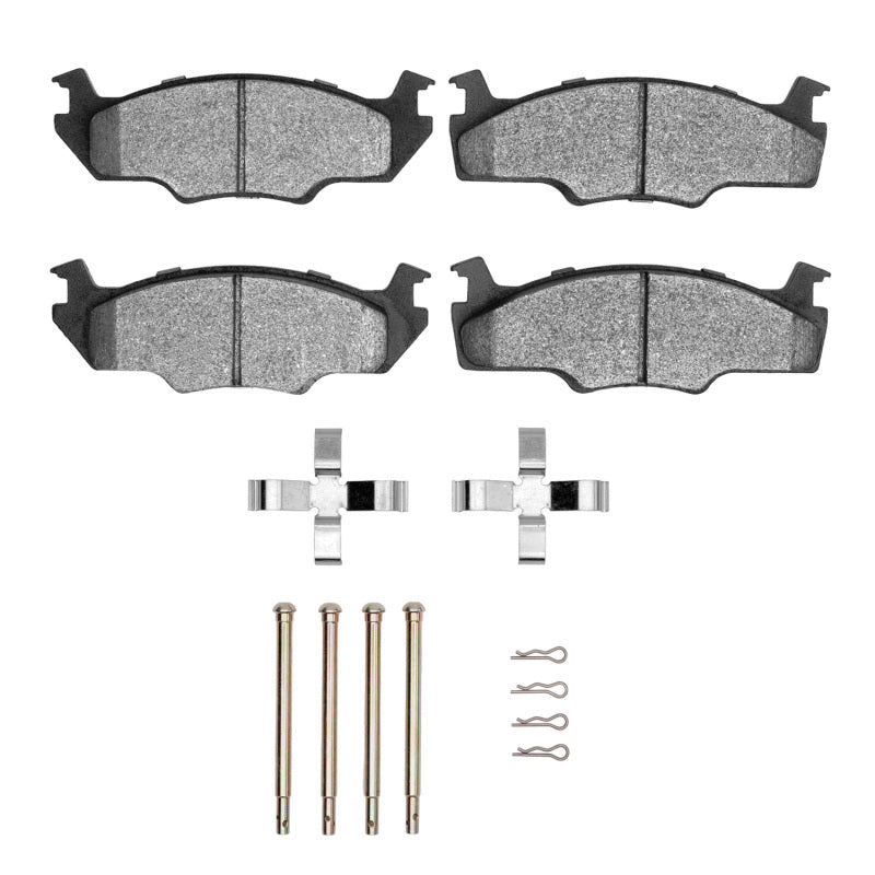 R1 80-84 Volkswagen Rabbit Front Semi Met Pads & Hardware Kit