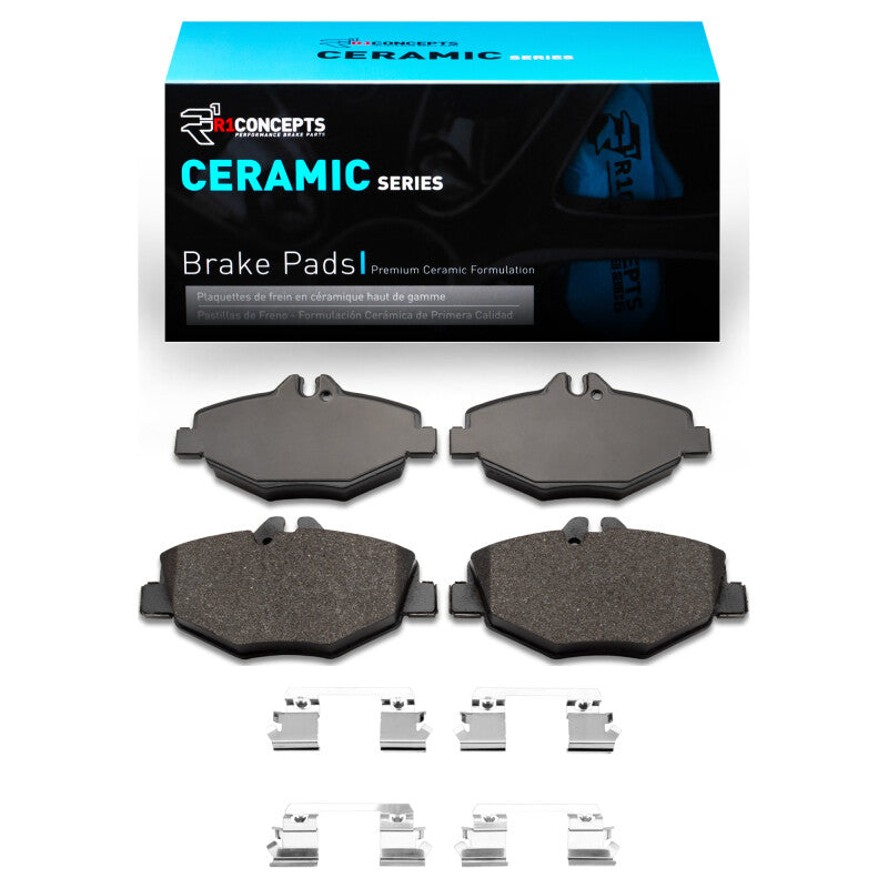 R1 03-09 Mercedes-Benz E350 Front Ceramic Pads & Hardware Kit
