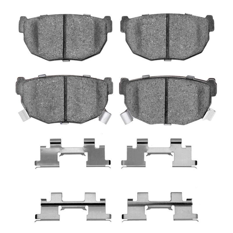 R1 87-89 Nissan 300ZX Rear Semi Met Pads & Hardware Kit