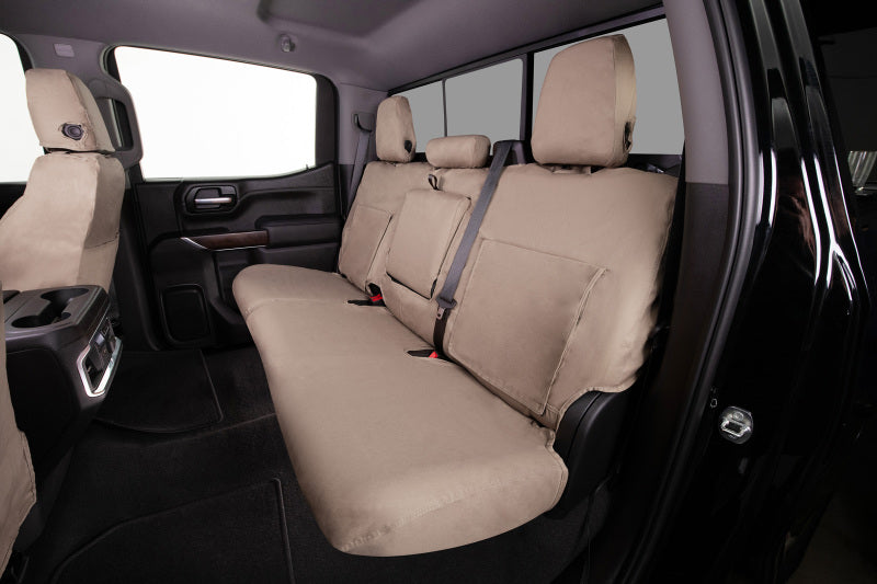 Covercraft 99-02 Ford Std Polycotton SeatSaver Custom Front Row Seat Covers - Taupe