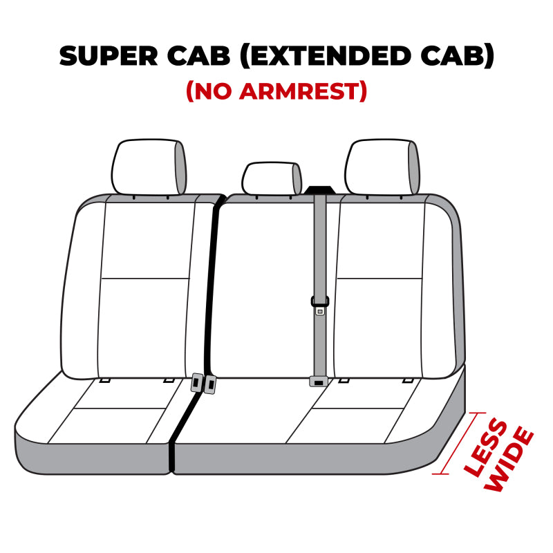 Covercraft 19-24 Ford F-150 Polycotton SeatSaver Custom Second Row Seat Covers - Misty Grey