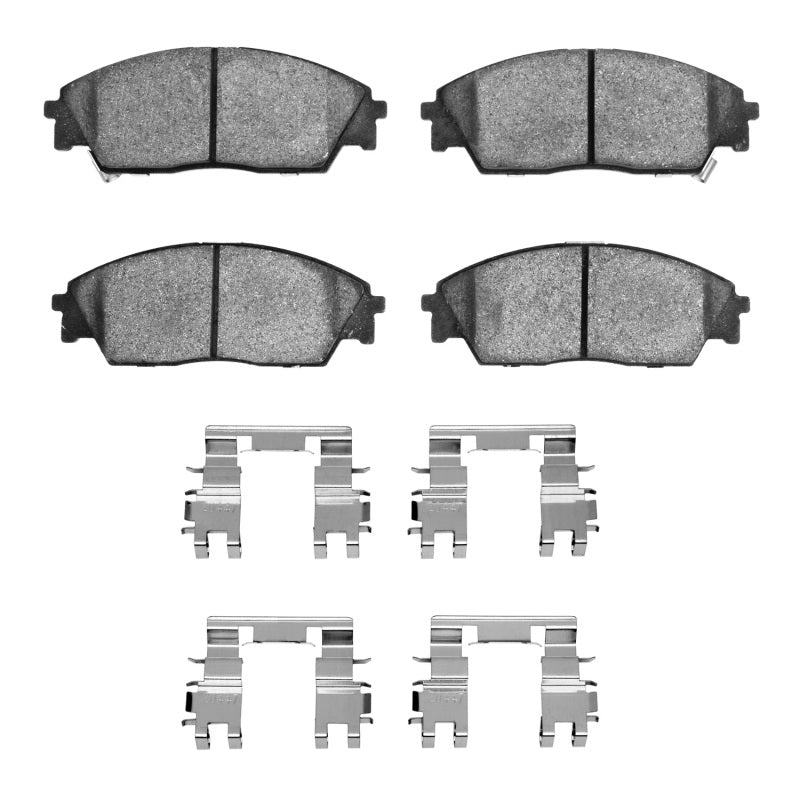 R1 88-91 Honda Prelude Front Semi Met Pads & Hardware Kit