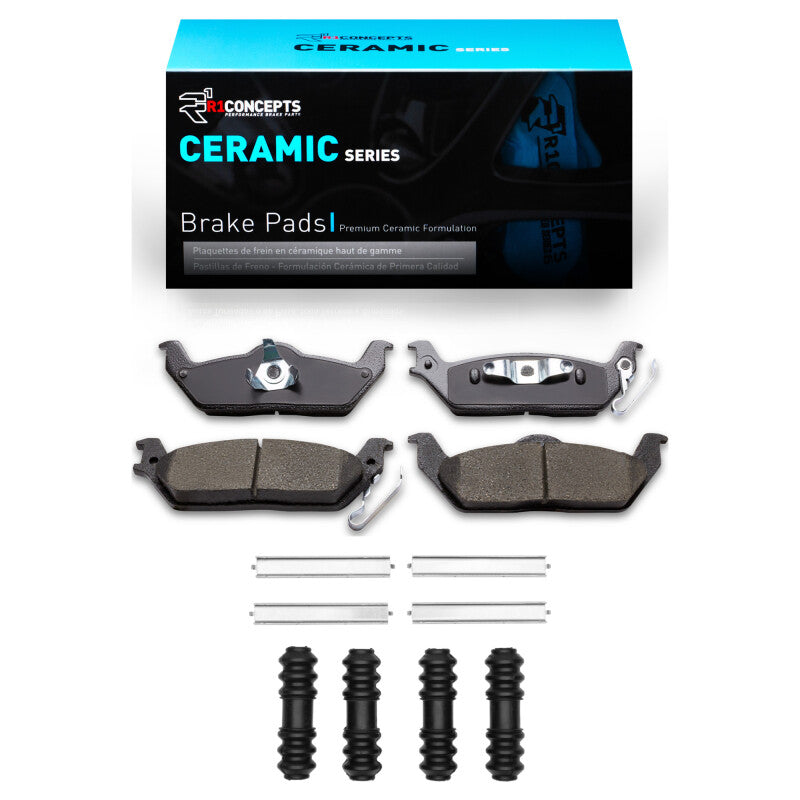 R1 2004-2011 Ford F-150 4WD Rear R1 Ceramic Pads & Hardware Kit