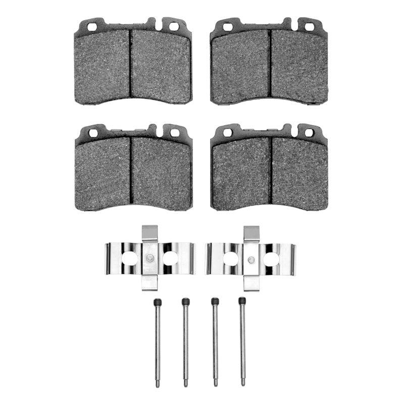 R1 90-95 Mercedes-Benz 300TE Front Semi Met Pads & Hardware Kit