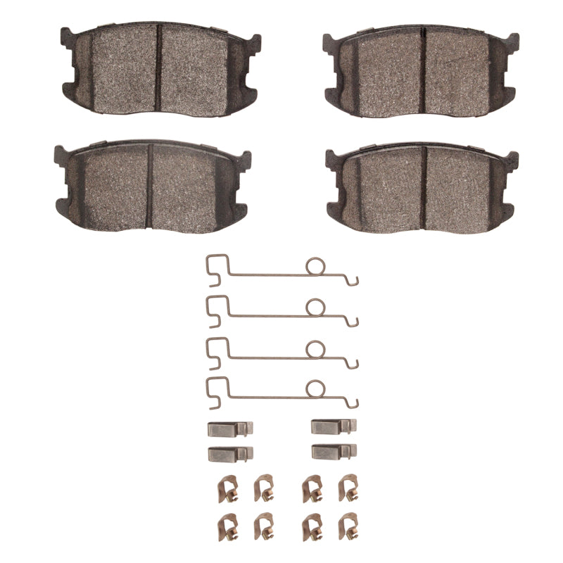 R1 85-89 Chevrolet SPECTRUM Front Semi Met Pads & Hardware Kit