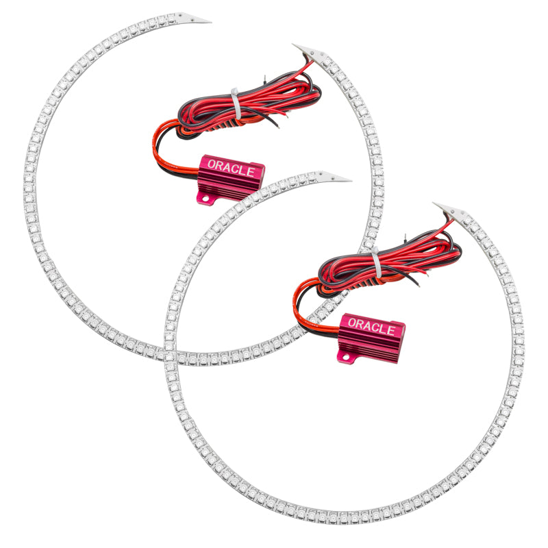 Oracle 99-15 Harley Road Glide LED Headlight Halo Kit - Red