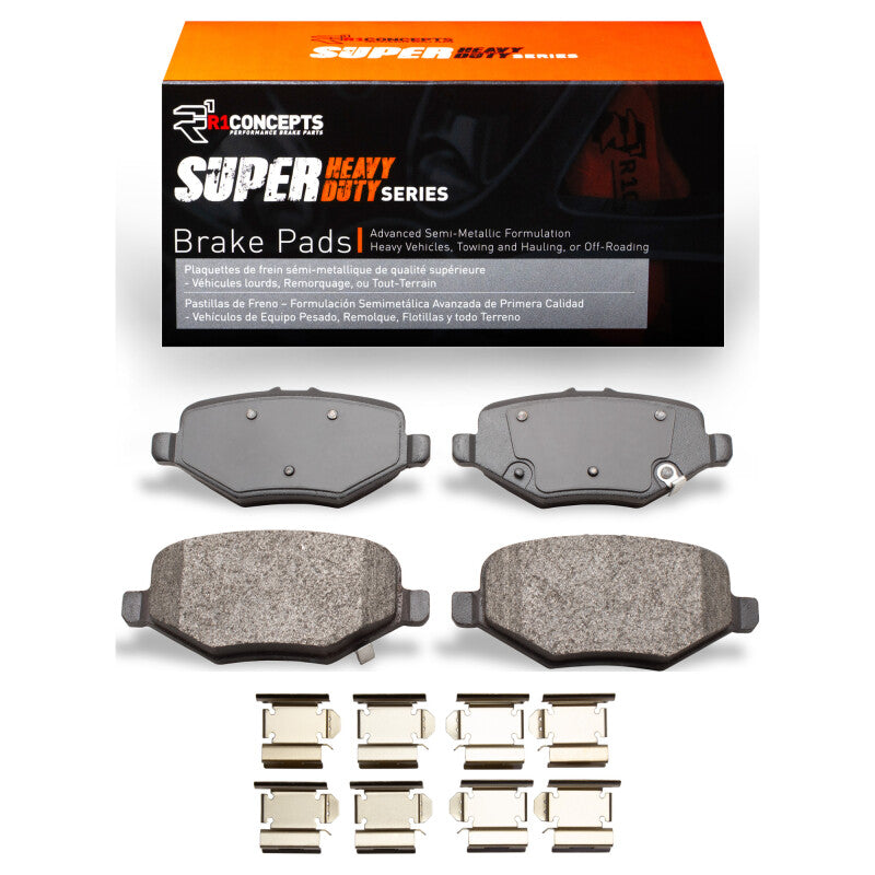 R1 2013-2019 Ford Police Interceptor Sedan Rear R1 Super Duty Pads & Hardware Kit