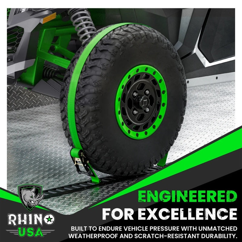 Rhino USA 5Ft E-Track Tie-Down Rails, Silver (4 Pack)