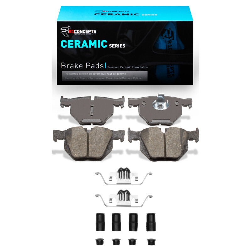 R1 07-19 BMW X6 Rear Ceramic Brake Pads & Hardware Kit