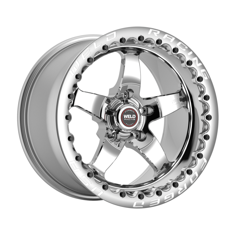 Weld S71 17x10.5 / 5x4.75 BP / 8.3in. BS Polished Wheel (Medium Pad) - Single-Beadlock