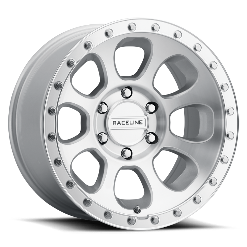 Raceline 961MC Bolt 17x9in / 8x180 BP / -12mm Offset / 130.81mm Bore - Machined Cc