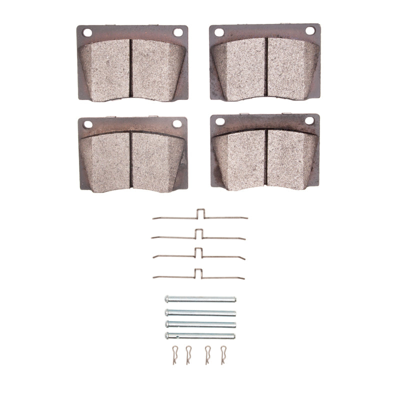 R1 1961-1979 Jaguar XKE Front R1 Semi Met Pads & Hardware Kit
