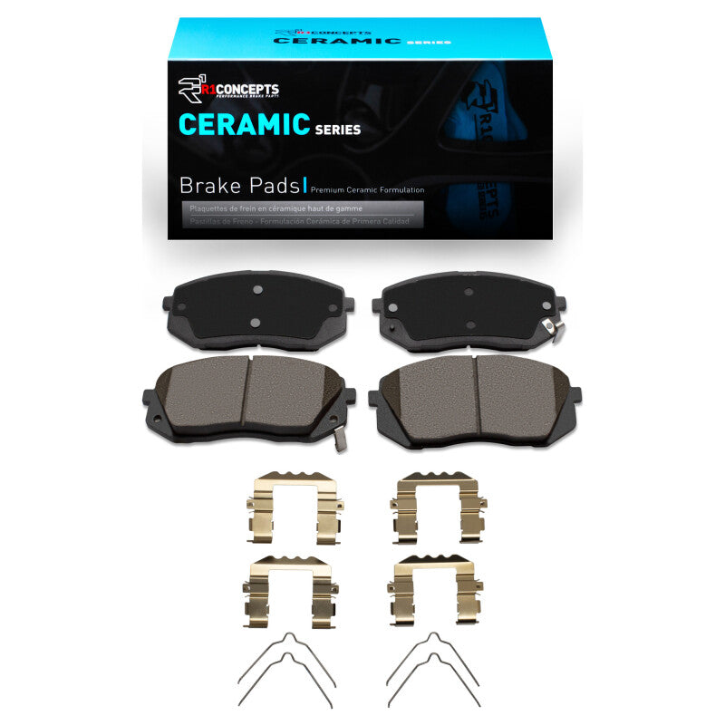 R1 15-15 Hyundai Sonata Front Ceramic Pads & Hardware Kit