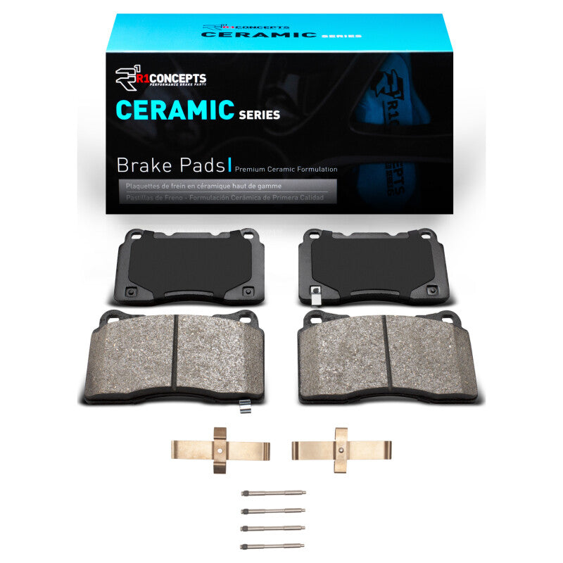 R1 04-08 Acura TL Front Ceramic Brake Pads & Hardware Kit