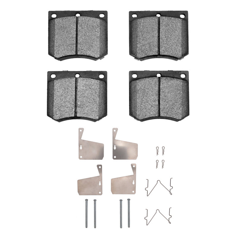R1 70-83 DeLorean DMC 12 Front Semi Met Pads & Hardware Kit