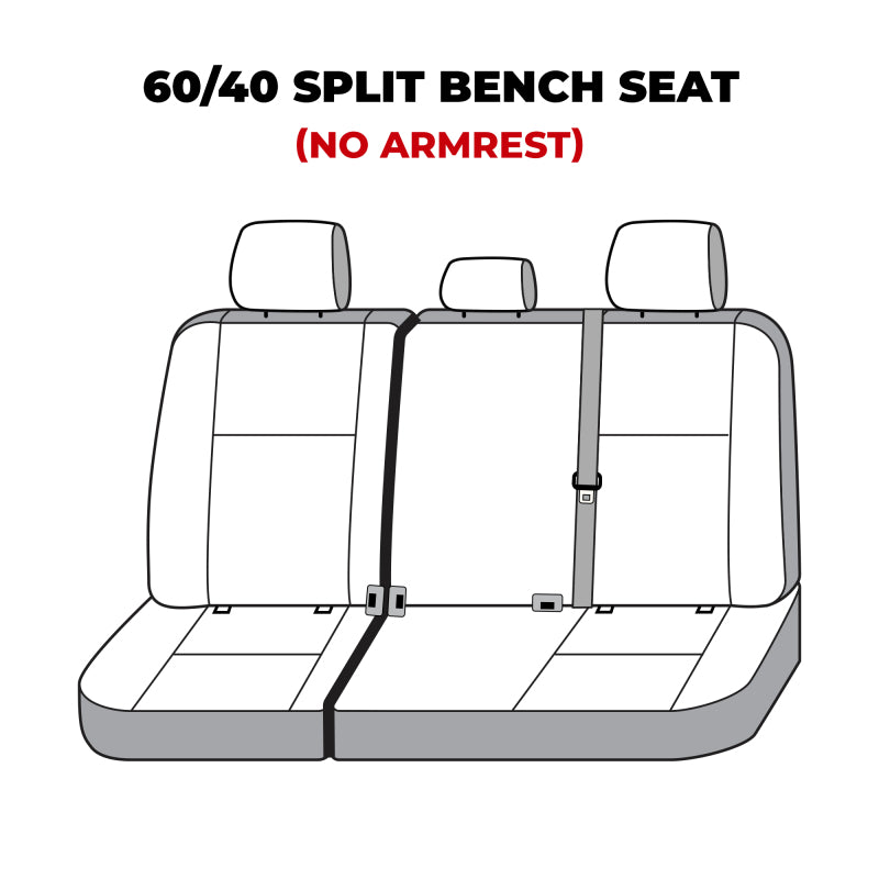 Covercraft 22-23 Toyota Tundra Carhartt Super Dux SeatSaver Custom Second Row Seat Covers - Black