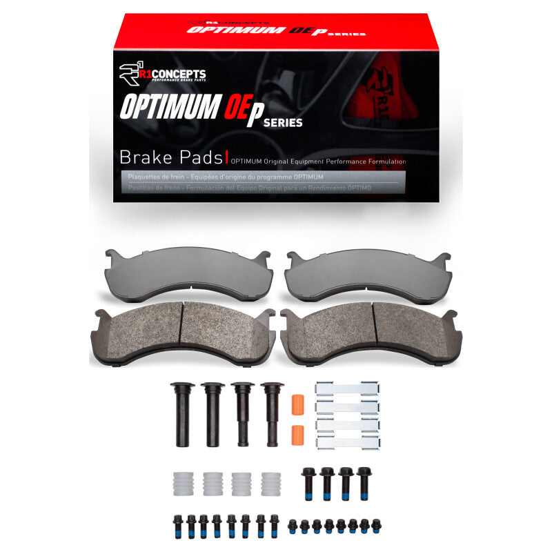 R1 98-25 Beaver Motorcoach CONTESSA Front/Rear Optimum OE Pads & Hardware Kit