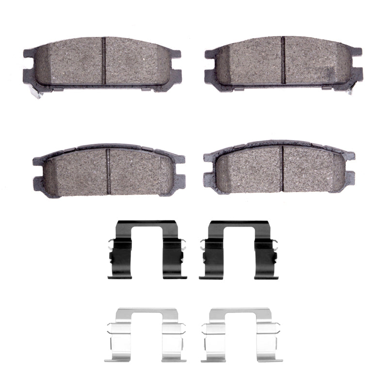 R1 90-94 Subaru Legacy Rear Ceramic Pads & Hardware Kit