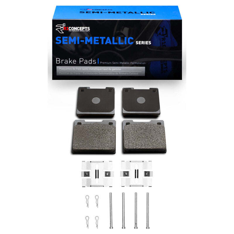 R1 67-87 Volvo 244 Rear Semi Met Pads & Hardware Kit