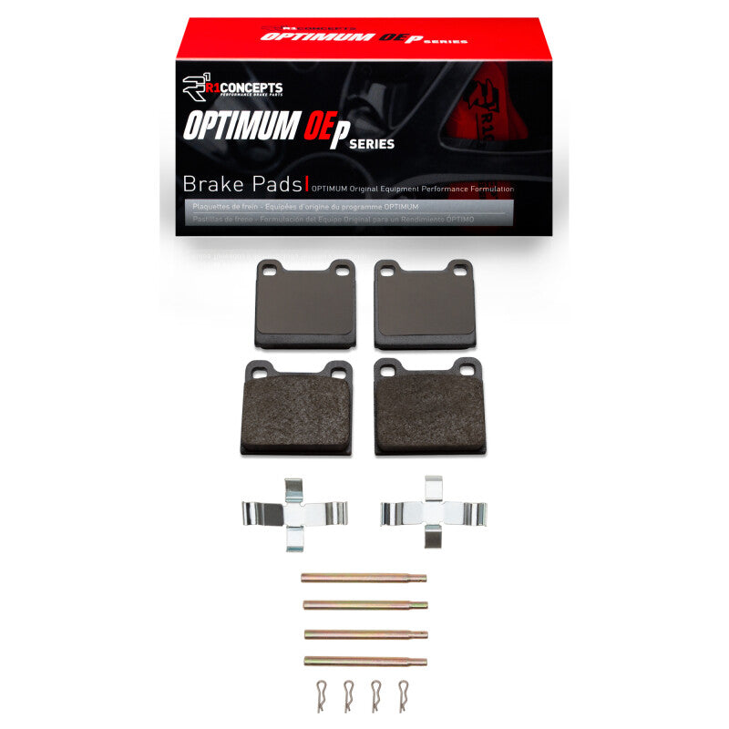 R1 67-91 Mercedes-Benz 230 Rear Optimum OE Pads & Hardware Kit
