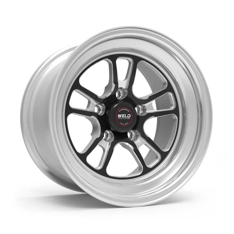 Weld S70 RT-S 15x10in / 5x120.65 BP / 4.5in. BS - Black Center - Polished Shell Wheel