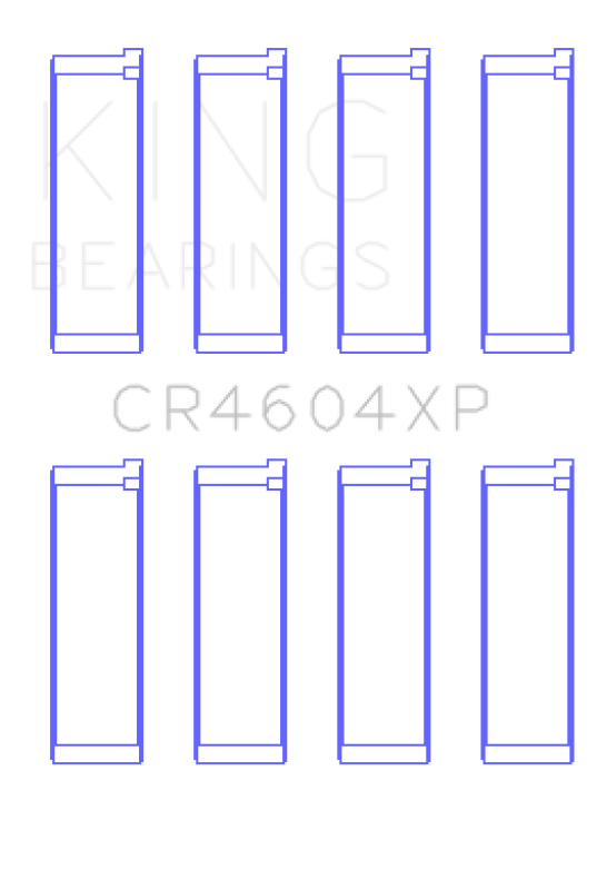 King 07-09 Mazdaspeed 3 L3-VDT MZR DISI (t) Duratec High Performance Rod Bearing Set - Size +.025mm
