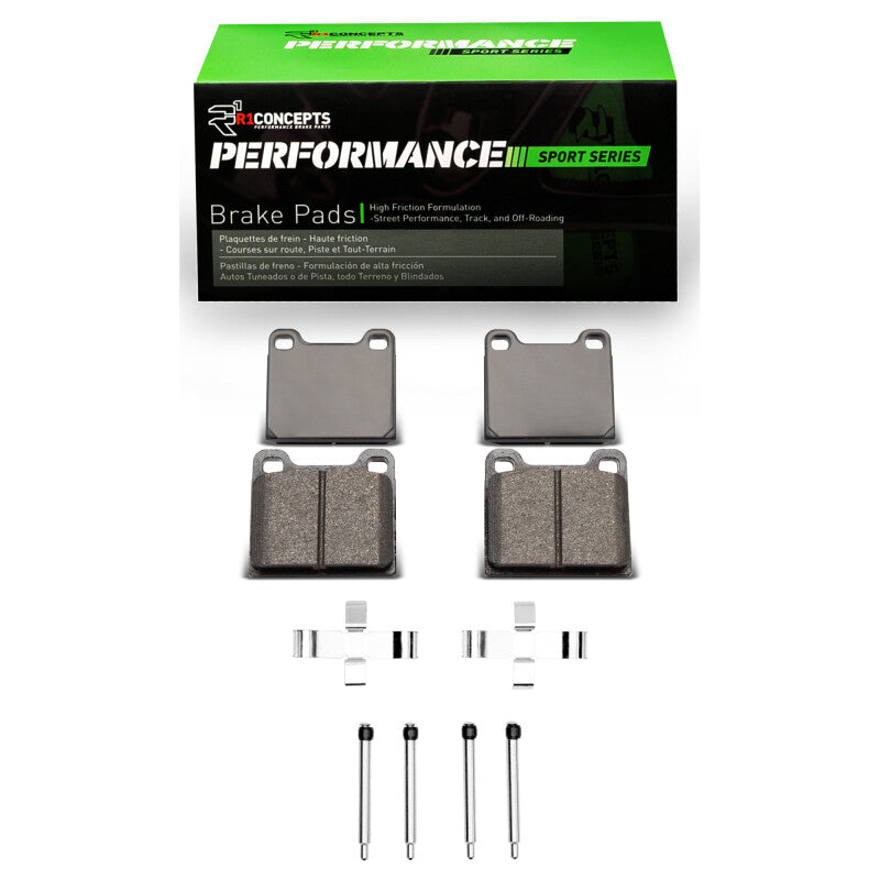 R1 63-65 Porsche 356 Front Performance Sport Pads & Hardware Kit