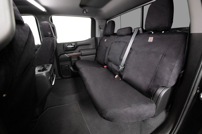 Covercraft 21-23 Ford Bronco Carhartt Super Dux SeatSaver Custom Front Row Seat Covers - Black