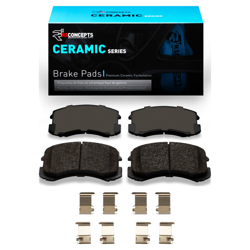 R1 02-07 Mitsubishi Lancer Front Ceramic Pads & Hardware Kit
