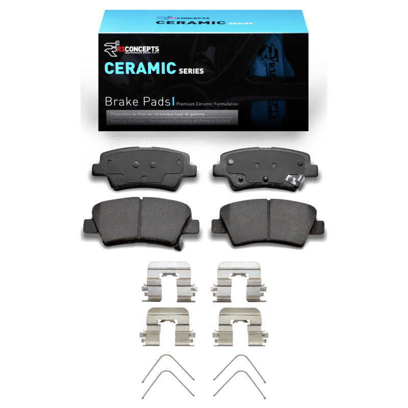 R1 2012-2024 Hyundai Kona Rear R1 Ceramic Pads & Hardware Kit