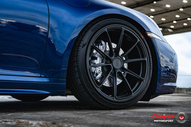 Vossen x Champion RS92 21x9.5 / 5x130 / ET53 - Satin Black Wheel - (Panamera - Front)