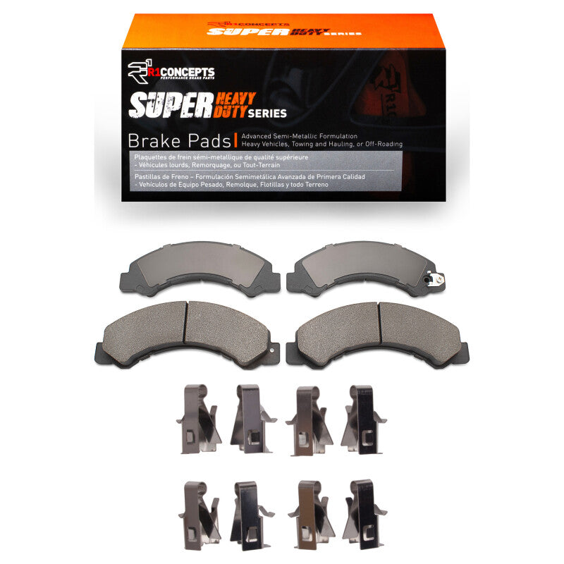 R1 2012-2020 Hino 155 Fr and Rr R1 Super Duty Pads & Hardware Kit