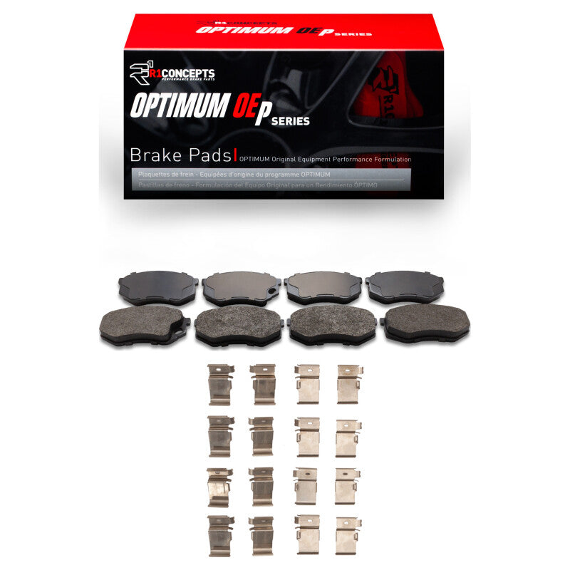 R1 1995-2004 Mitsubishi Fuso FE Front R1 Optimum OE Pads & Hardware Kit