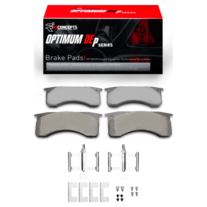 R1 1991-2024 Blue Bird Bus All American FE (Hydro Brakes) Front/Rear Optimum OE Pads & Hardware Kit