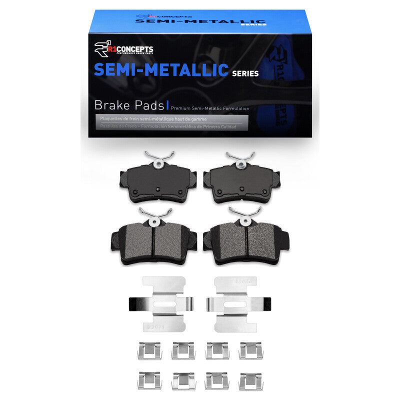 R1 94-04 Ford Mustang Rear Semi Met Pads & Hardware Kit