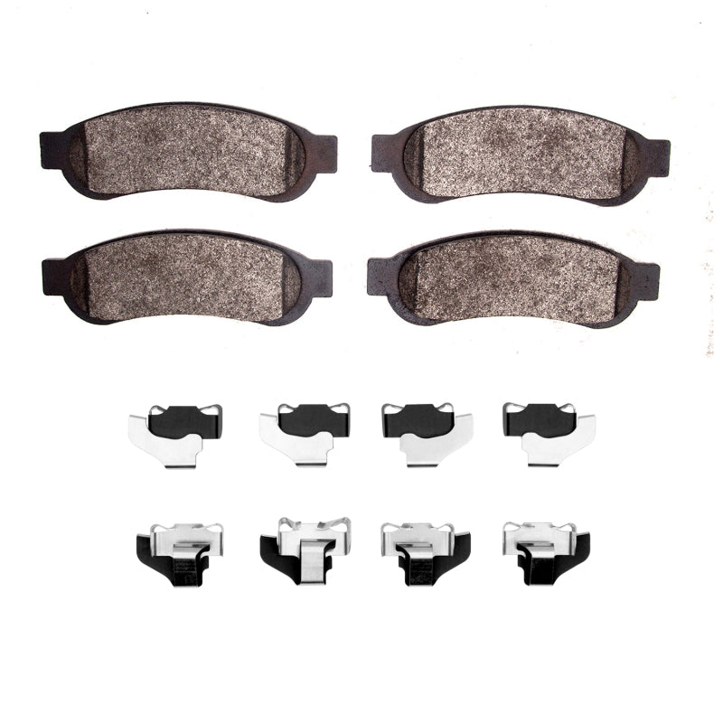R1 2010-2012 Ford F-350 Super Duty 2WD Rear R1 Semi Met Pads & Hardware Kit