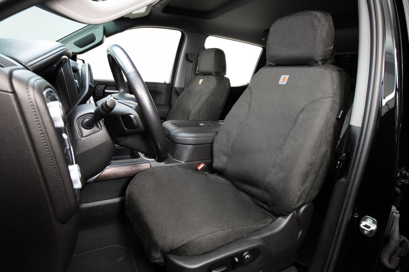 Covercraft 17-24 Dodge RAM 1500 Carhartt Super Dux SeatSaver Front Row Custom Seat Cover - Gravel