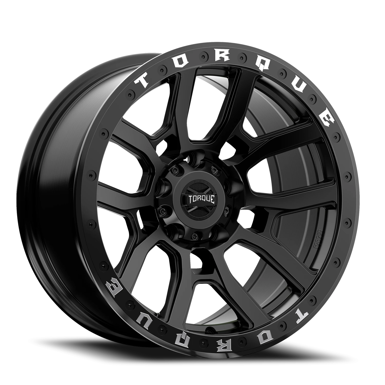 17x8.5 Torque TW301AF Forged Baja Canyon Satin Black 5x127 et-12 BS 4.25 CB 71.5 Conical Seat Square