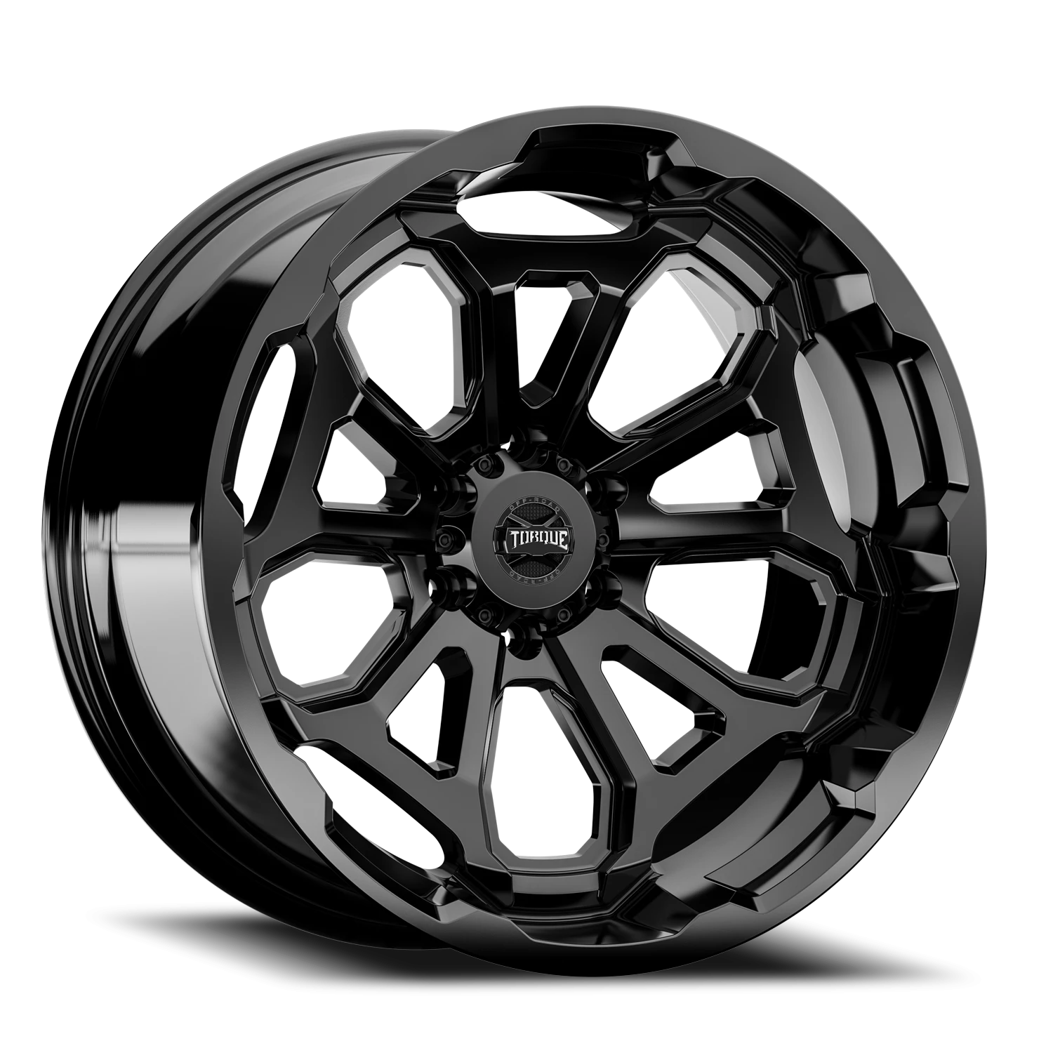 22x11 Torque TW404C Overdrive Gloss Black 6x135 et-38 BS 4.48 CB 87.1 Conical Seat Square