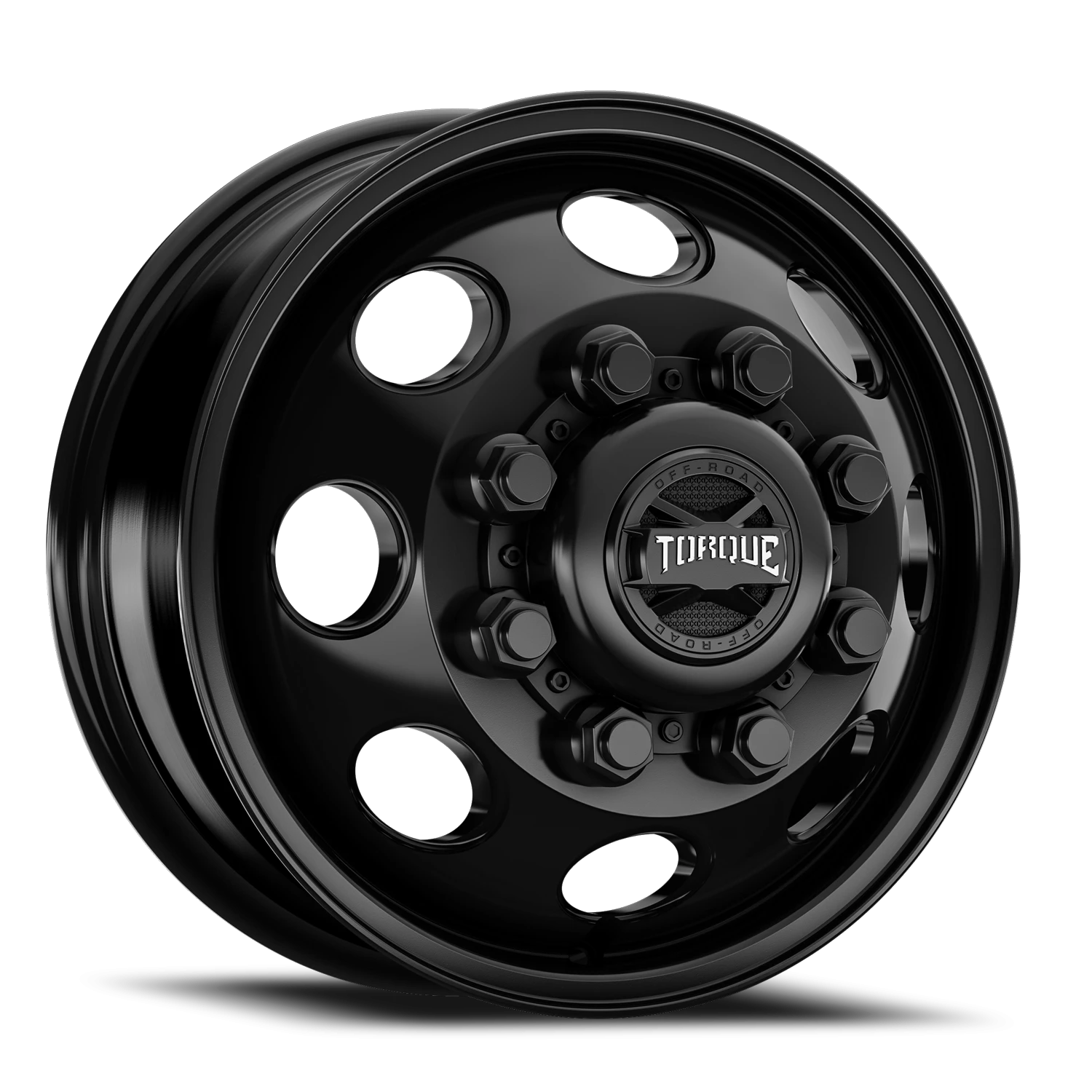 17x6.5 Torque TW412C Revolver Satin Black 8x200 et+129 BS 8.83 CB 142 Flat Seat Front