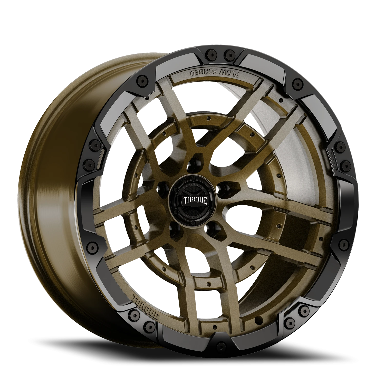 20x10 Torque TW419R Cliffhanger Satin Bronze Satin Black Lip 5x127 et-18 BS 4.76 CB 71.5 Conical Seat Square