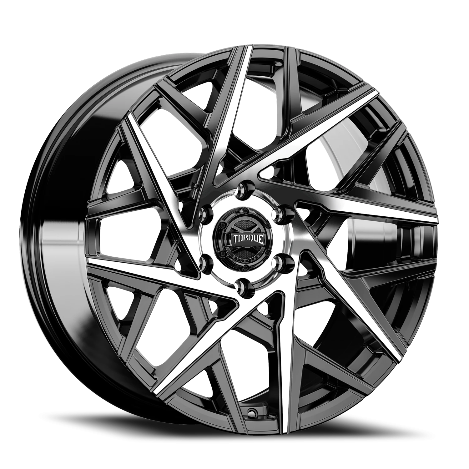 20x9 Torque TW424C Summit Gloss Black Machined Face 6x139.7 et-12 BS 4.5 CB 78.1 Conical Seat Square