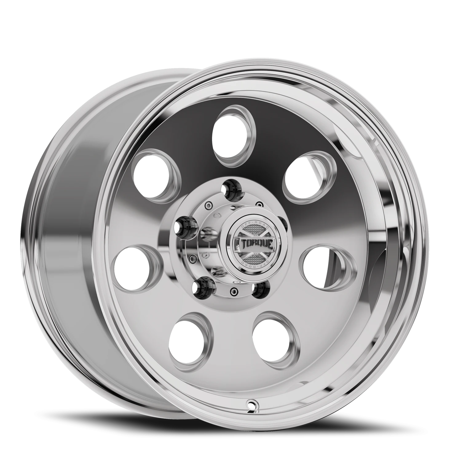 17x9 Torque TW425C Heritage Polished 5x139.7 et-12 BS 4.97 CB 87.1 Conical Seat Square