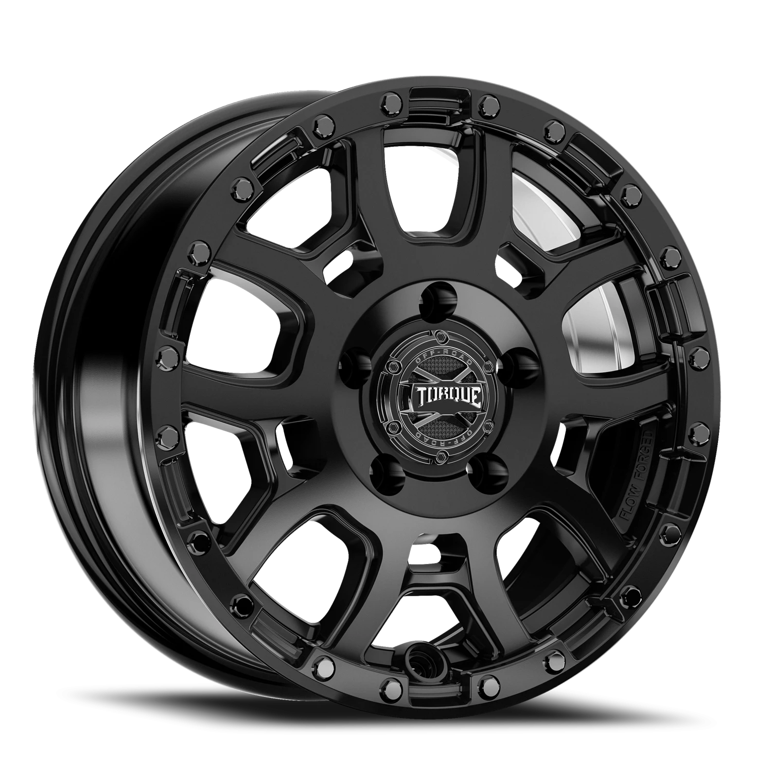 16x7 Torque TW501R Canyon Satin Black 5x160 et+50 BS 5.94 CB 65.1 Conical Seat Square