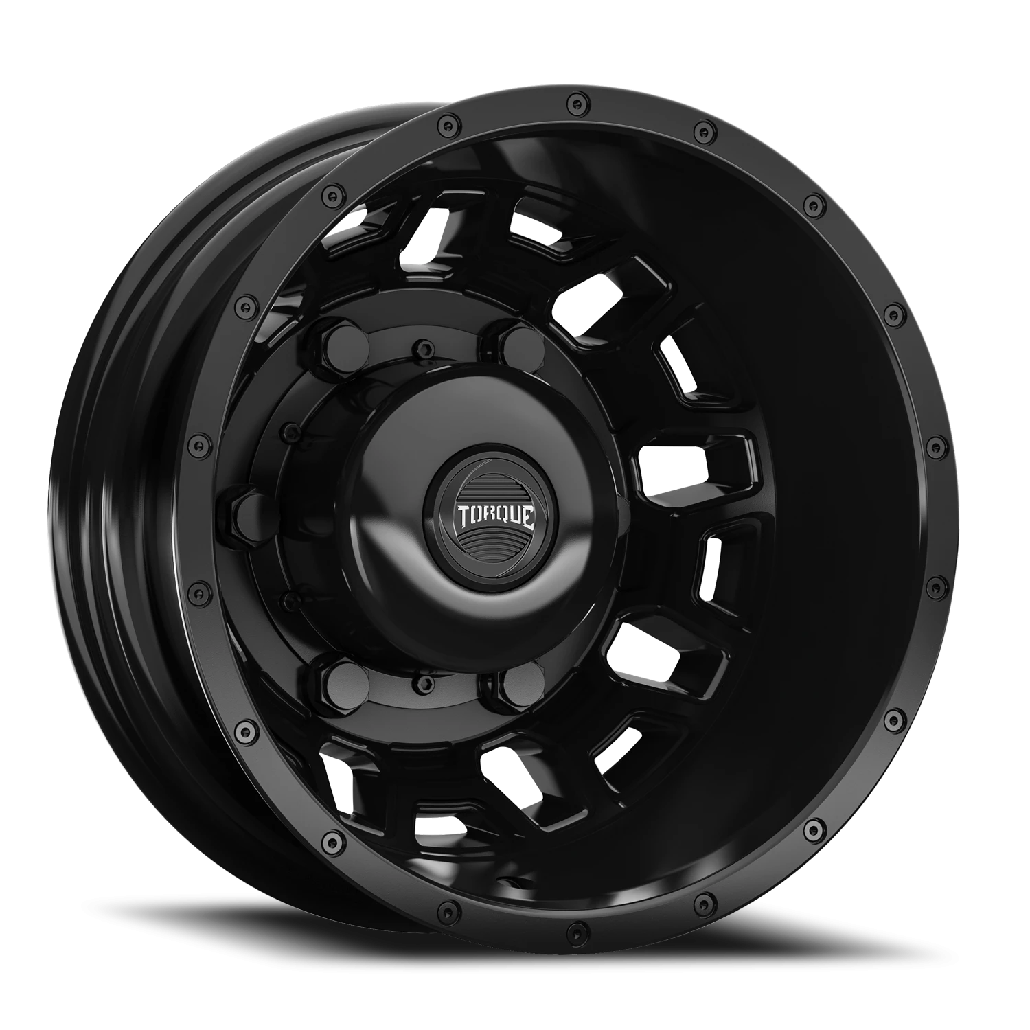 16x6 Torque TW514C Rush Satin Black 6x180 et-130 BS -1.64 CB 138.8 Flat Seat Rear