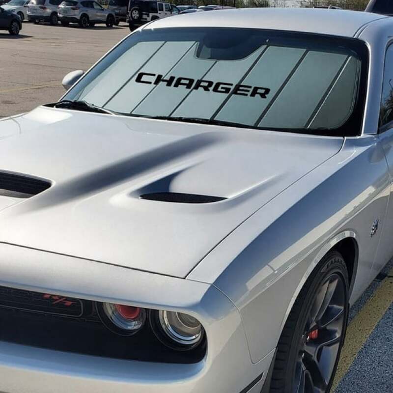 Covercraft 11-23 Charger w/o MCO UVS100 Custom Sunscreen with Dodge Charger logo