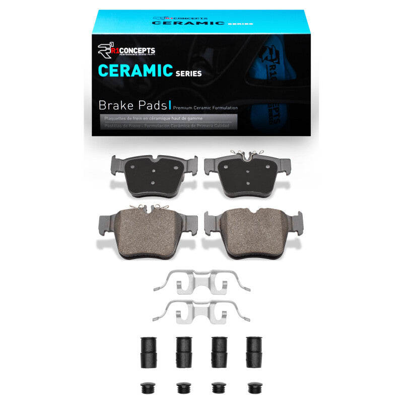 R1 16-23 Mercedes-Benz GLC43 AMG Rear Ceramic Pads & Hardware Kit