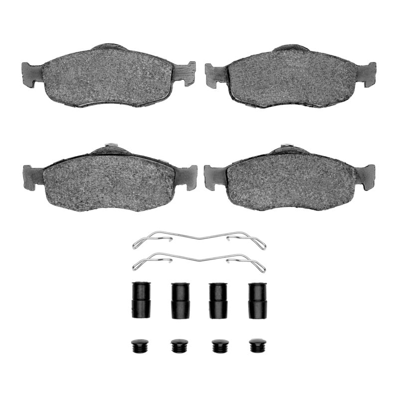 R1 95-04 Ford Contour Front Semi Met Pads & Hardware Kit