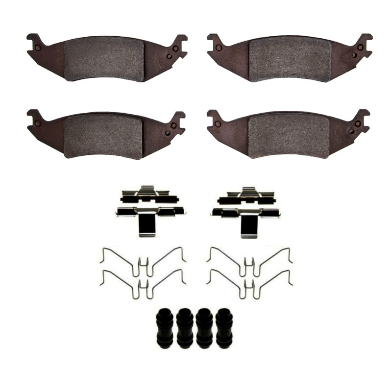 R1 04-06 Ford E-150 Club Wagon Rear Semi Met Pads & Hardware Kit